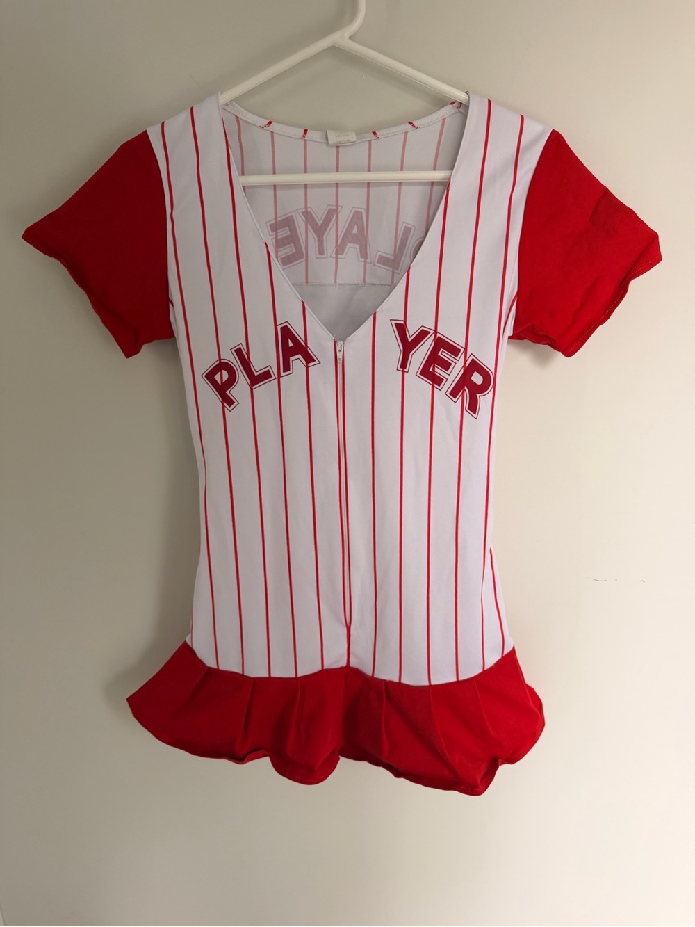 Red & White Striped 'Player' Vintage Dress Halloween Costume